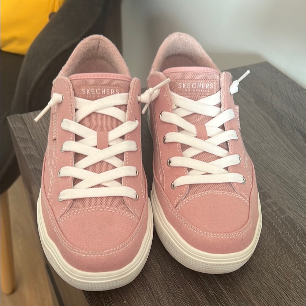 Casual Pink Sneakers with White Accents